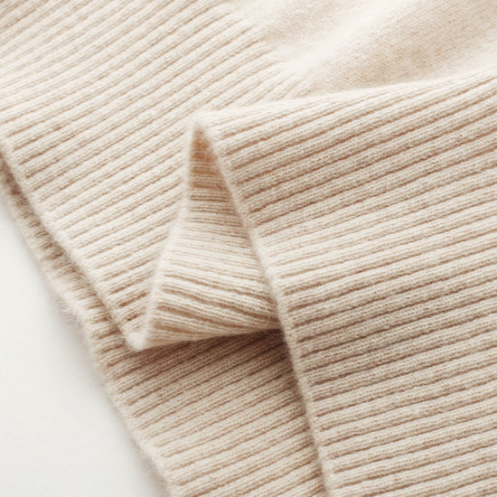 COMOBOCA 100% Cashmere Women's Fair Isle Mock Neck Button Front Sweater