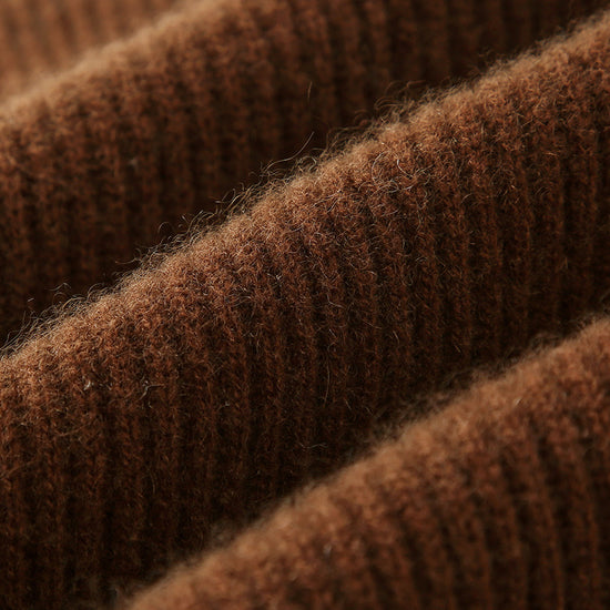 COMOBOCA 100% Cashmere Women's Color Block Knit Sweater