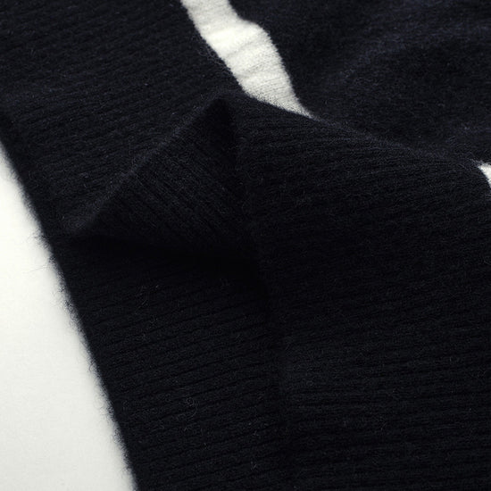 COMOBOCA 100% Cashmere Women's Abstract Pattern Round Neck Sweater