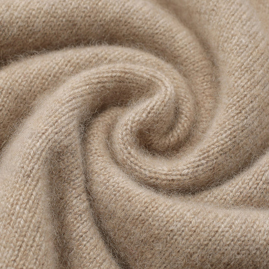 COMOBOCA 100% Cashmere Women's Mock Neck Knit Sweater