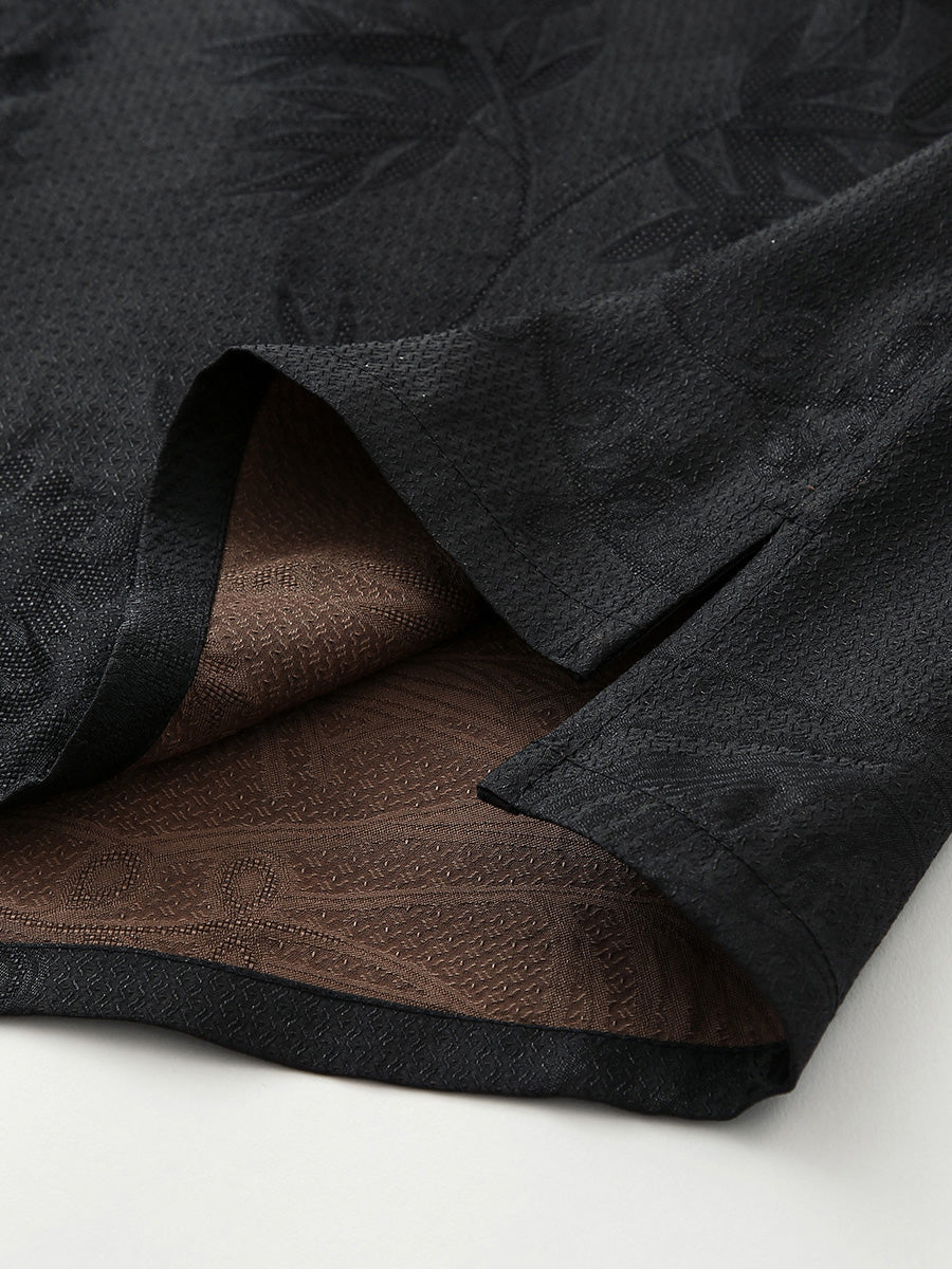 COMOBOCA Women's Dual Color T-Shirt with Textured Floral