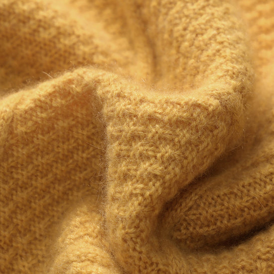 COMOBOCA 100% Cashmere Women's Sweater with Gold&Silver Threads