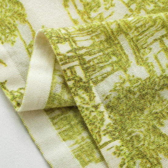 COMOBOCA Women's Cityscape Print Knit Sweater