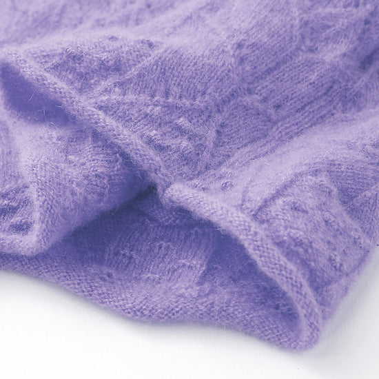 COMOBOCA 100% Cashmere Women's Diamond Pattern Pullover Sweater