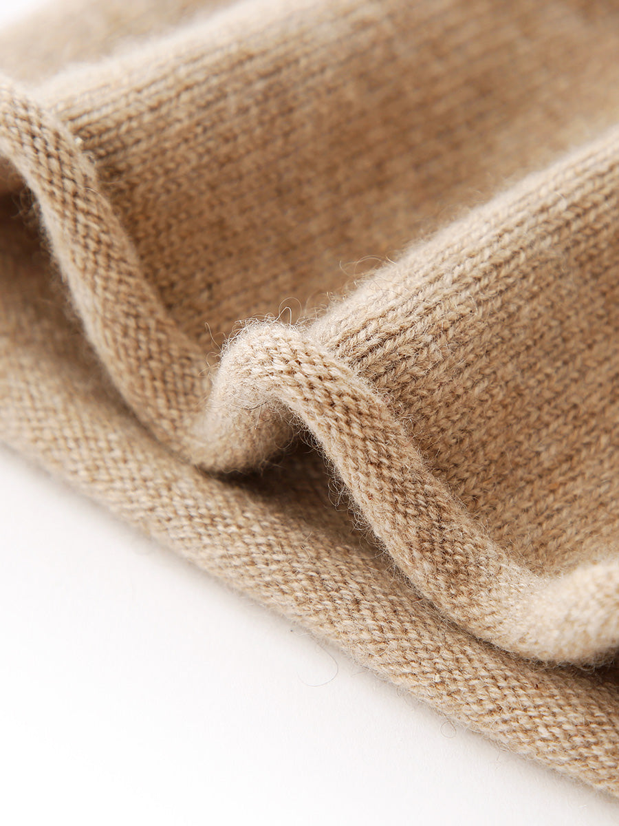 COMOBOCA 100% Cashmere Women's Slouchy Knit Beanie