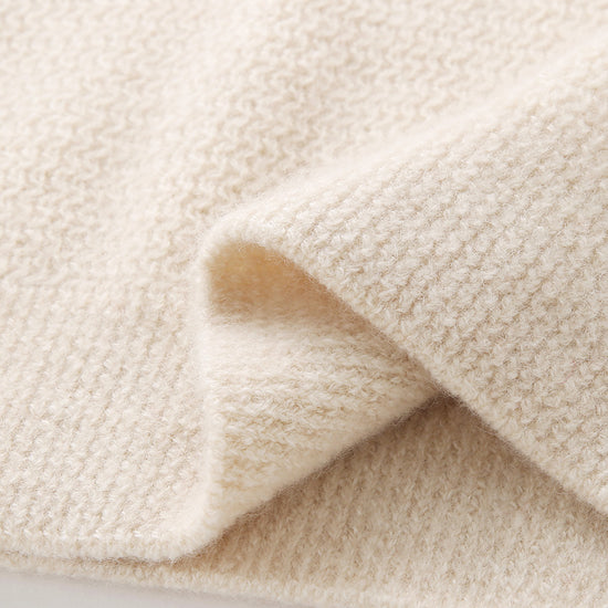 COMOBOCA 100% Cashmere Women's Half Zip Hoodie