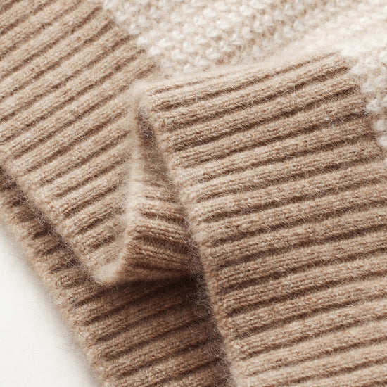 COMOBOCA 100% Cashmere Women's Mock Neck Knit Sweater