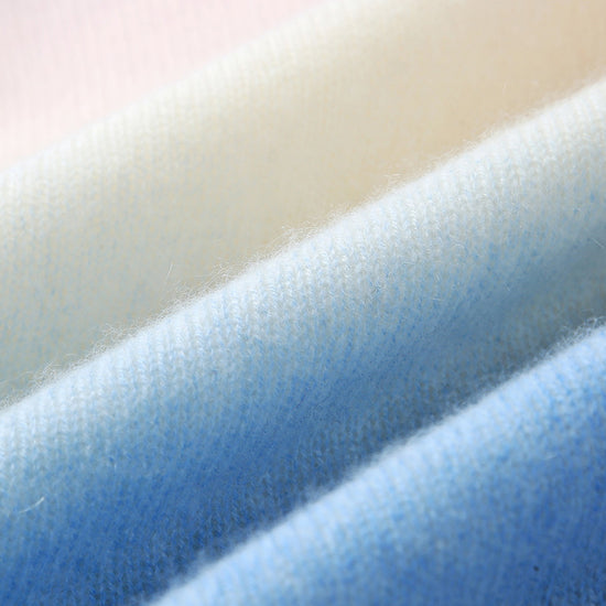 COMOBOCA 100% Cashmere Women's Gradient Ombre Sweater