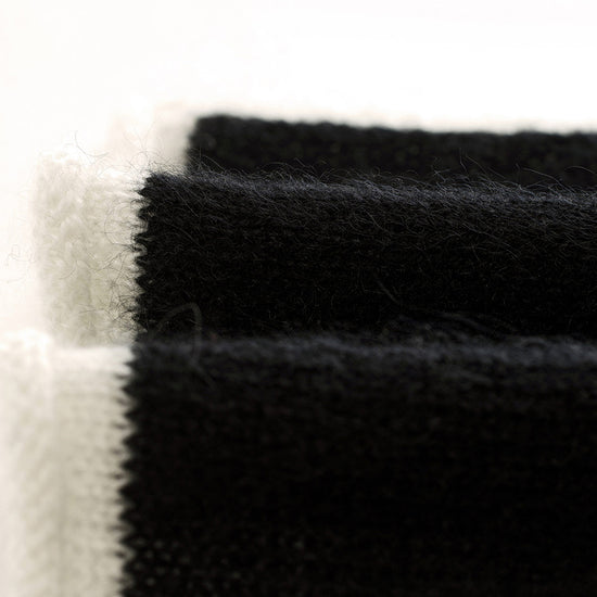 COMOBOCA 100% Cashmere Women's Striped Knit Scarf