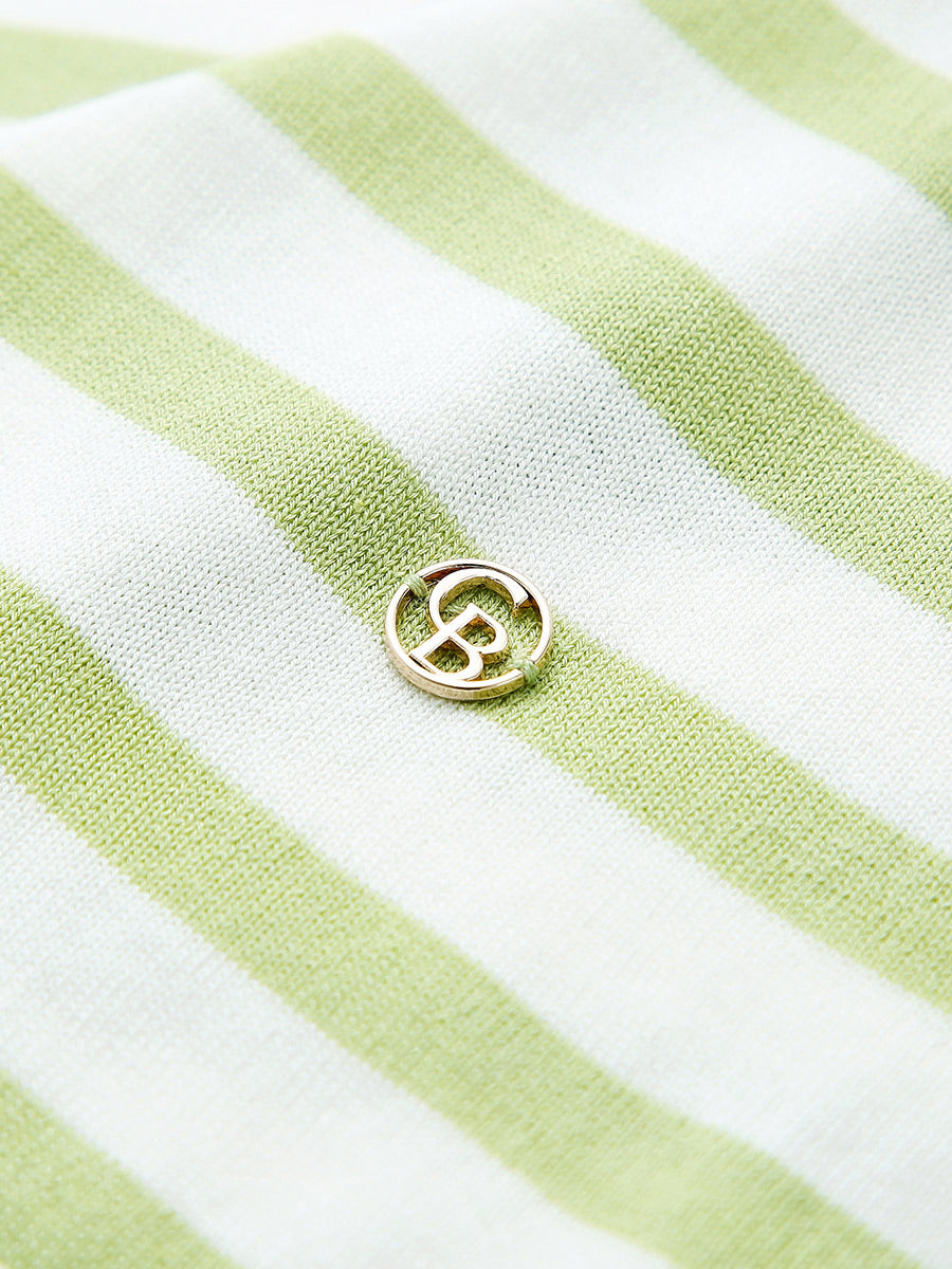 COMOBOCA Women's Striped Long Sleeve V-Neck T-Shirt