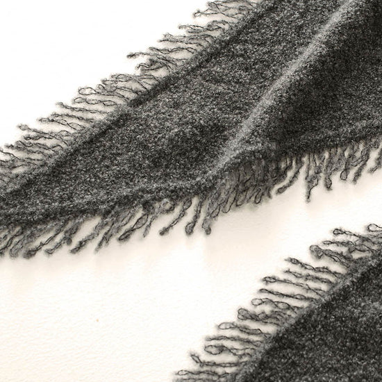 COMOBOCA Women's Fringed Triangle Knit Scarf