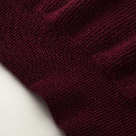 COMOBOCA 100% Cashmere Women's Ribbed Knit Hoodie