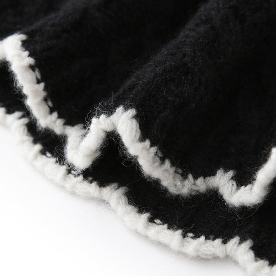 COMOBOCA 100% Cashmere Women's Cable Knit Beanie