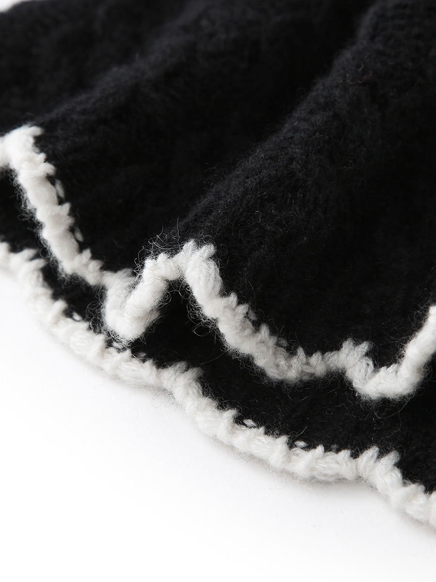 COMOBOCA 100% Cashmere Women's Cable Knit Beanie