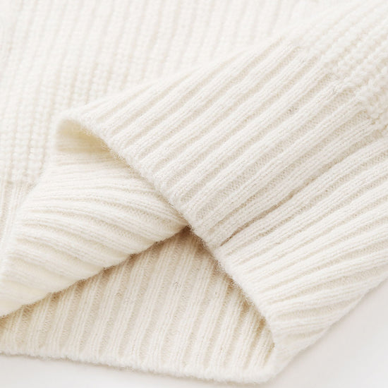 COMOBOCA 100% Wool Women's Cardigan Cable Knit Hoodie