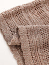 COMOBOCA Women's Openwork Mesh Knit T-Shirt