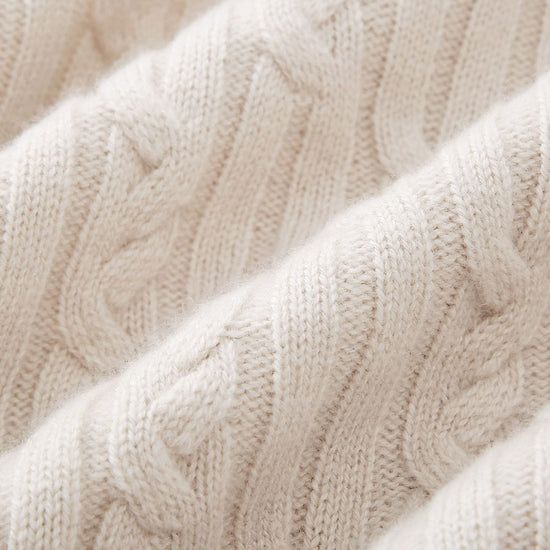 COMOBOCA 100% Wool Women's Cable Knit Button-Front Vest