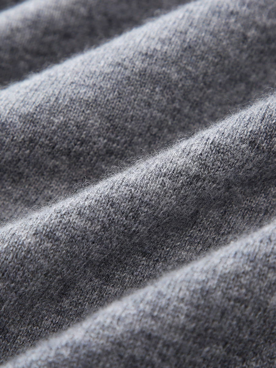 COMOBOCA 100% Cashmere Women's Argyle Pattern Button-Up Cardigan