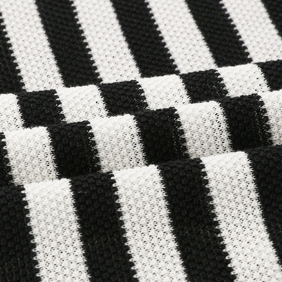 COMOBOCA Women's Striped Polo Knit T-Shirt