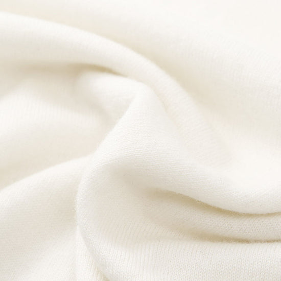 COMOBOCA 100% Wool Women's Striped Sleeve Contrast Knit Worsted Sweater