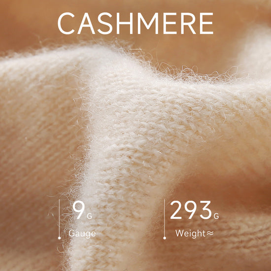 COMOBOCA 100% Cashmere Women's Double Zip Hoodie