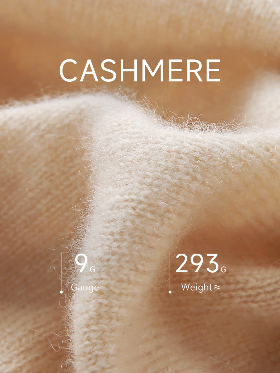 COMOBOCA 100% Cashmere Women's Double Zip Hoodie