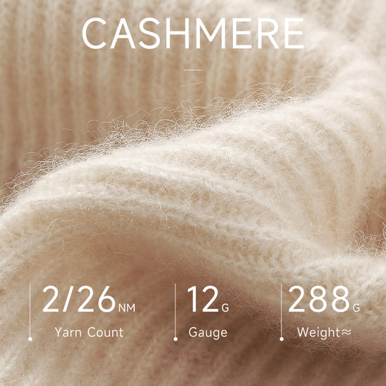 COMOBOCA 100% Cashmere Women's Ribbed Sailor Collar Knit Sweater