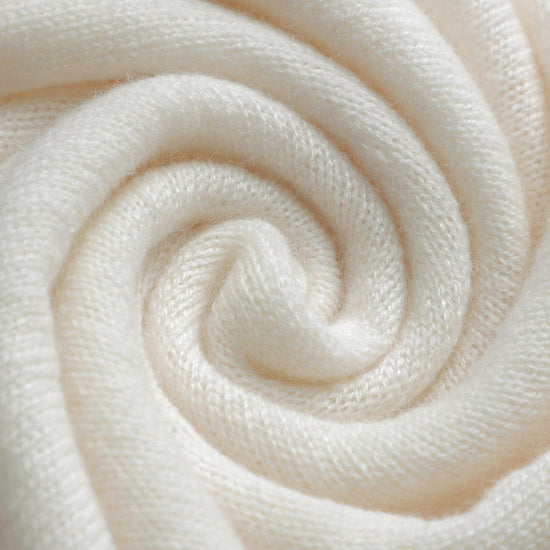 COMOBOCA 100% Cashmere Women's Sweater with Built-in Collar