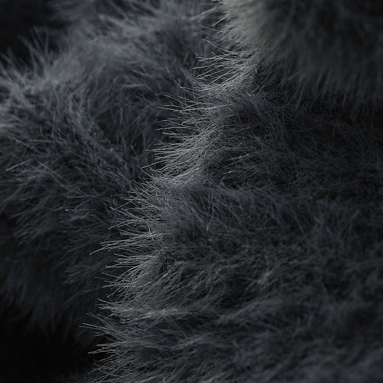 COMOBOCA Women's Fuzzy Sailor Collar Button Front Coat