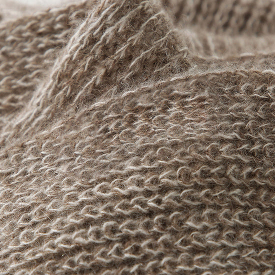 COMOBOCA 100% Cashmere Chunky Knit Color Block Scarf