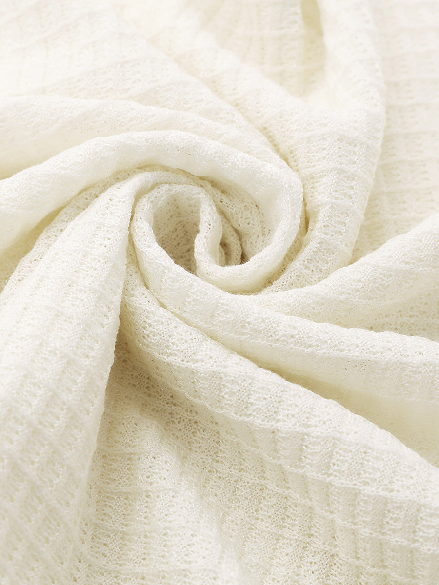 COMOBOCA Women's Textured Pearl Accents Blouse