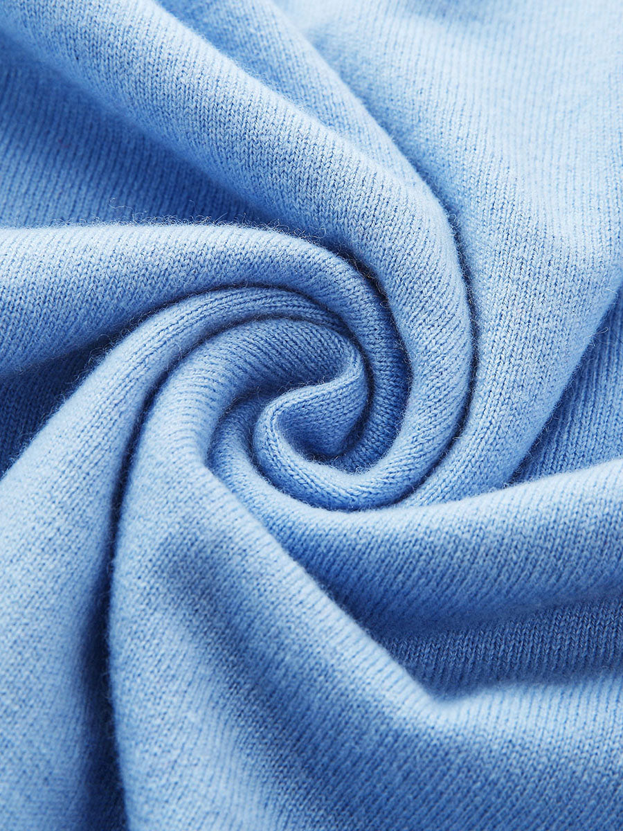 COMOBOCA 100% Wool Women's Ribbed Hem Adjustable Hoodie