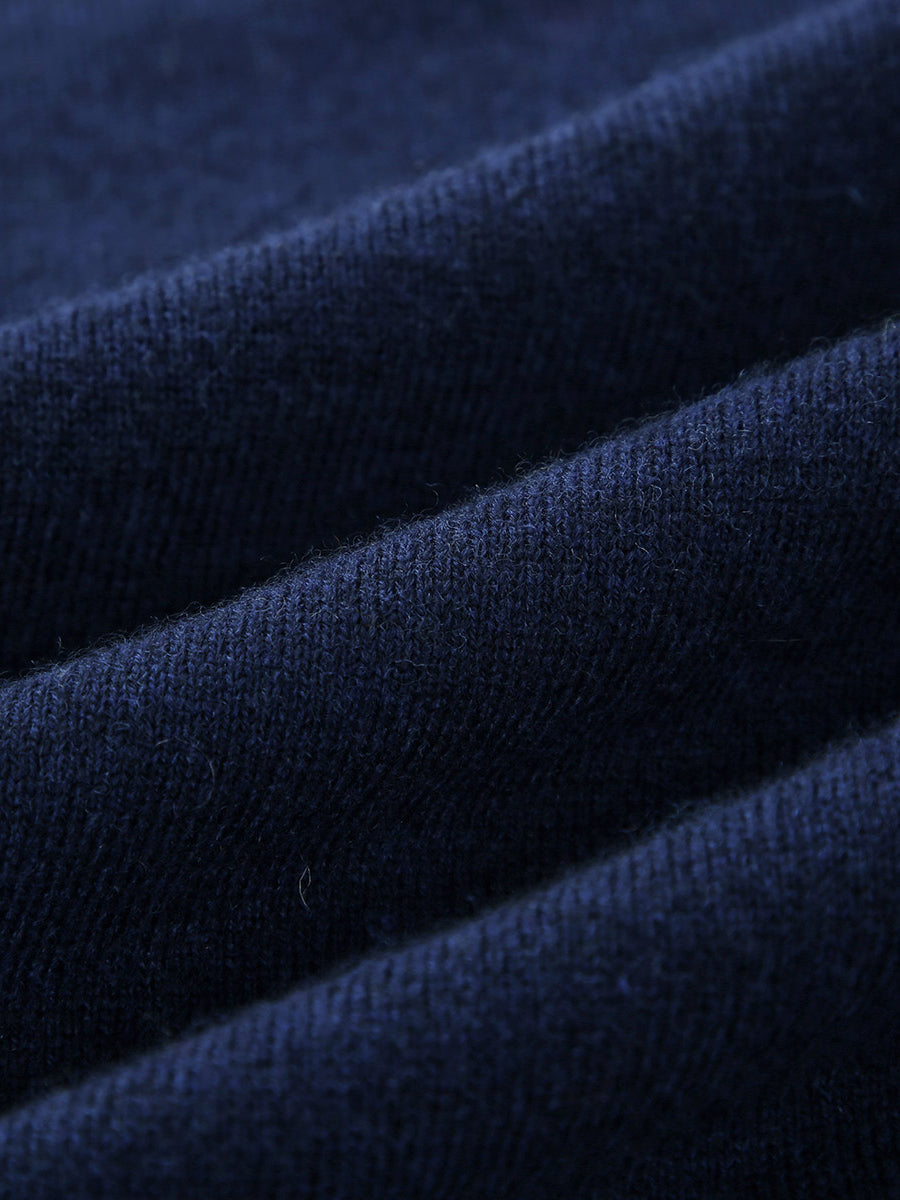 COMOBOCA 100% Wool Kids' Nordic Reindeer Pattern Knit Sweater