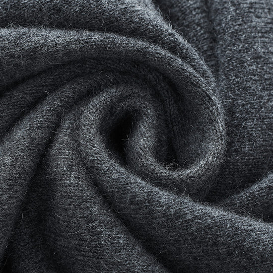 COMOBOCA 100% Cashmere Women's Turtleneck Button Front Knit Cardigan