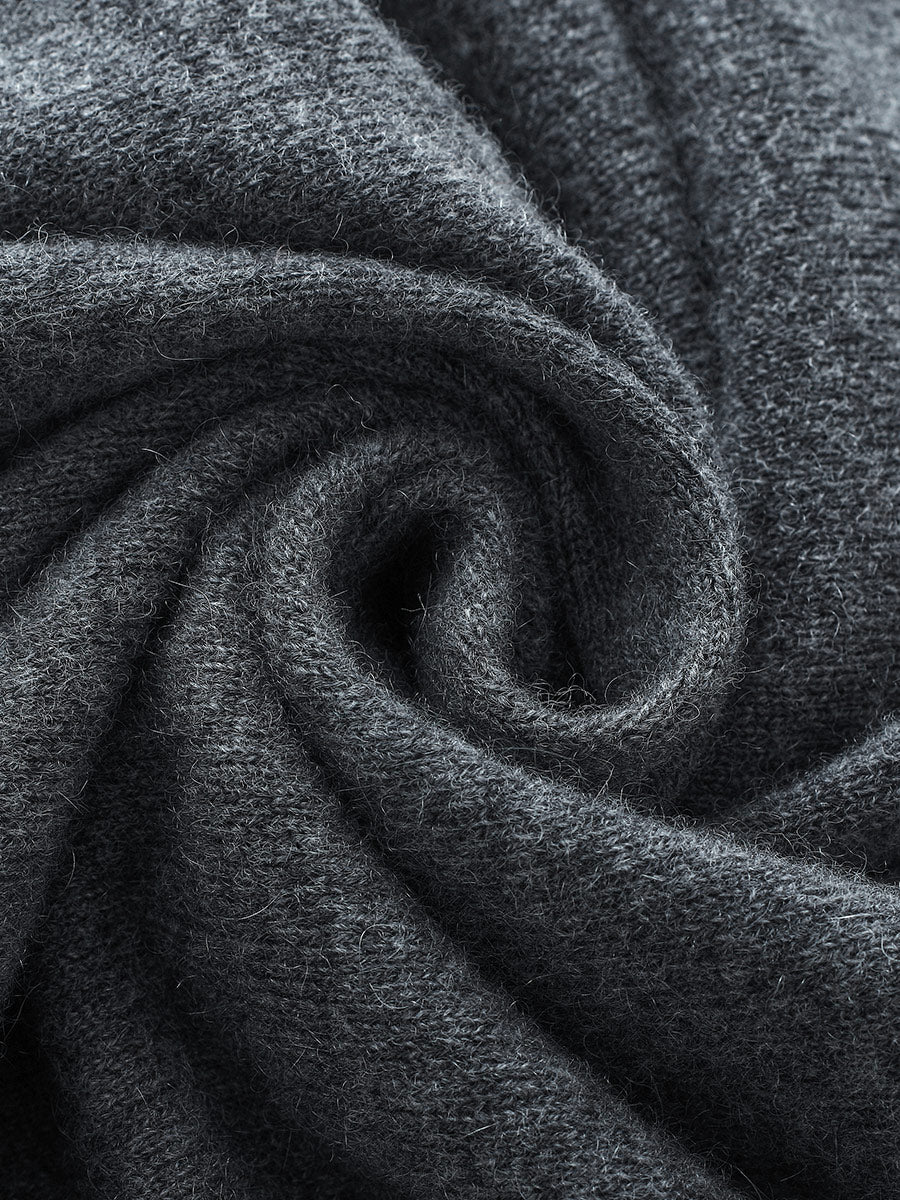 COMOBOCA 100% Cashmere Women's Turtleneck Button Front Knit Cardigan