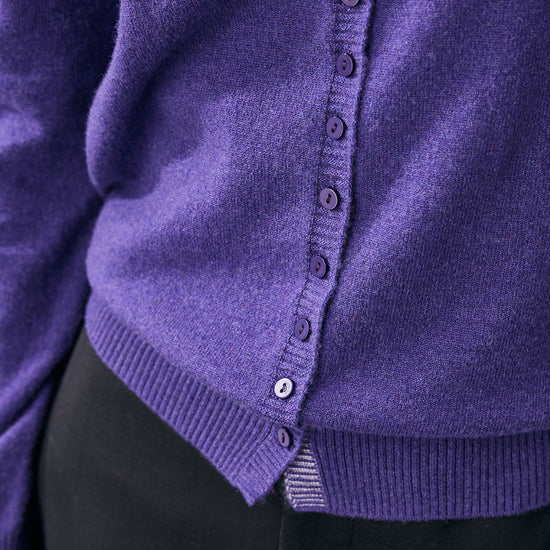 COMOBOCA 100% Cashmere Women's Turtleneck Button-Up Cardigan