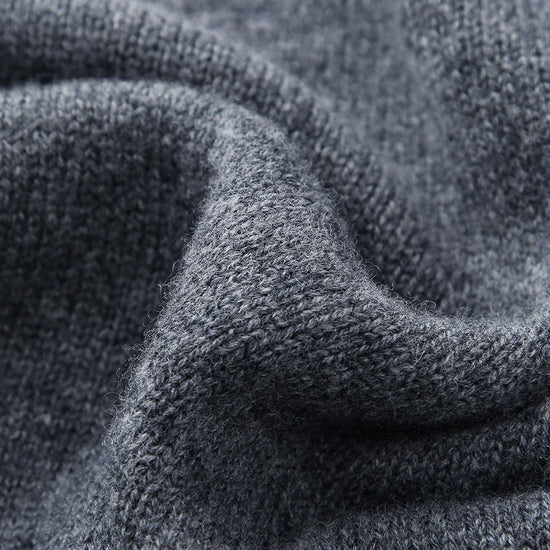 COMOBOCA 100% Wool Women's Cable Knit Sweater with Bow Collar