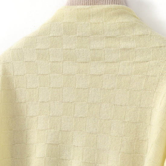 COMOBOCA 100% Cashmere Fringe Solid Color Shawl Scarf