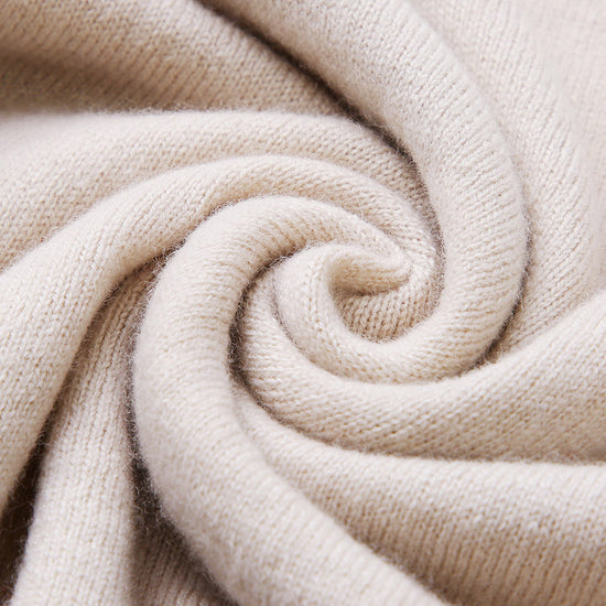 COMOBOCA 100% Wool Kids' Round Neck Plain 100% Sweater