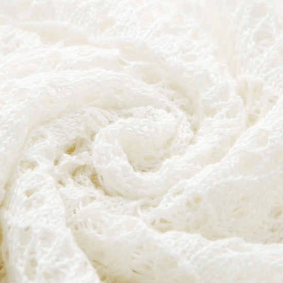 COMOBOCA Women's Bell Sleeve Lace Knit Cardigan