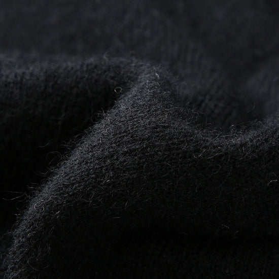 COMOBOCA 100% Cashmere Women's Mock Neck Tie-Waist Sweater