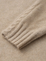 COMOBOCA 100% Cashmere Women's Mock Neck Knit Sweater