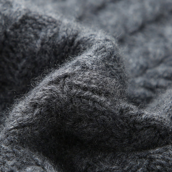 COMOBOCA 100% Cashmere Women's Chunky Cable Knit Sweater