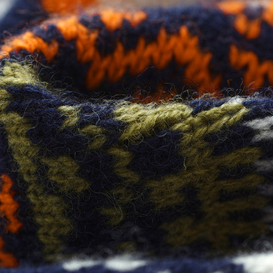 COMOBOCA 100% Wool Kids' Fair Isle Round Neck Sweater