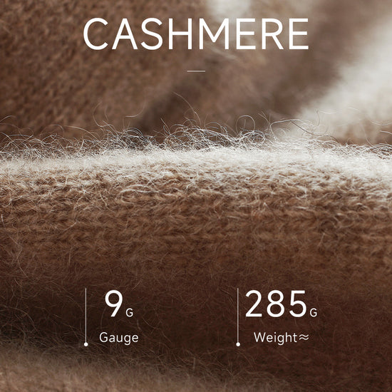 COMOBOCA 100% Cashmere Women's Cable Knit Mock Neck Zip Up Cardigan