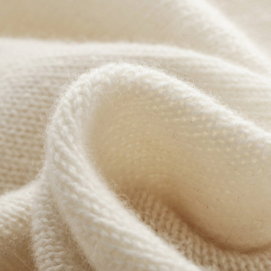 COMOBOCA 100% Cashmere Women's Cable Knit Colorful Accents Sweater