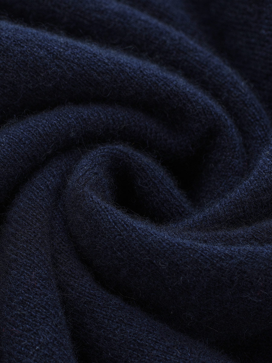 COMOBOCA 100% Cashmere Women's Fair Isle Round Neck Sweater