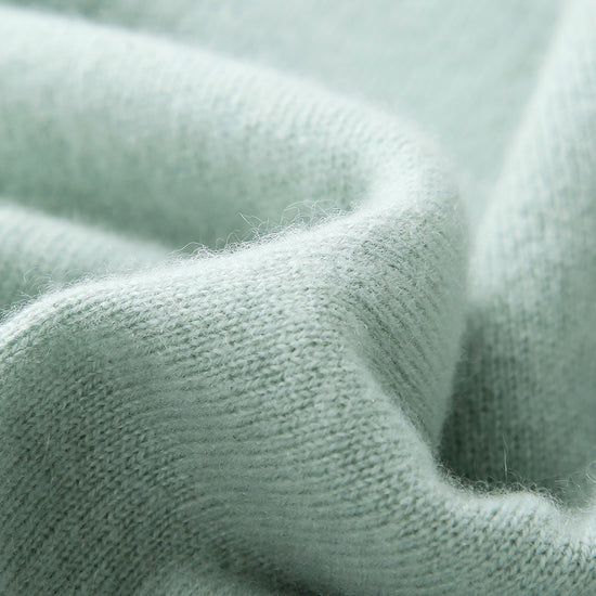 COMOBOCA 100% Cashmere Women's Pearl-Trimmed Knit Sweater