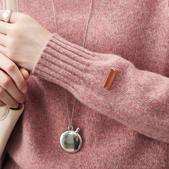 COMOBOCA 100% Cashmere Women's Ribbed Turtleneck Sweater