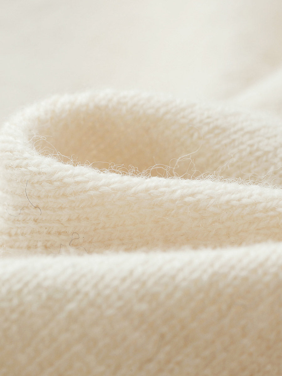 COMOBOCA 100% Wool Kids' Argyle Round Neck Sweater